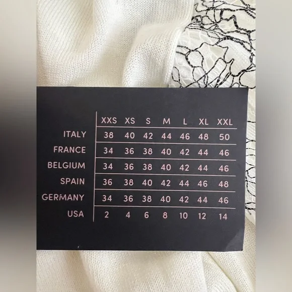 TWINSET Milano White and Gray Lace Cardigan - Picture 12 of 12